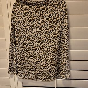 Leopard Print Long Sleeve Top